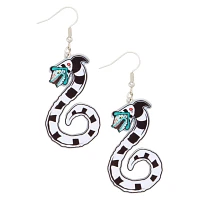 Beetlejuice Sandworm Dangle Earrings