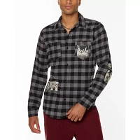 Black and Grey The Nightmare Before Christmas Flannel Shirt