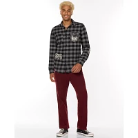 Black and Grey The Nightmare Before Christmas Flannel Shirt