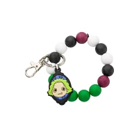 Beetlejuice Beaded Wristlet Bracelet Keychain