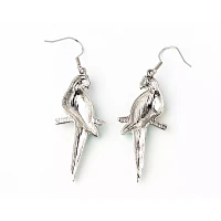 CZ Parrot Dangle Earrings