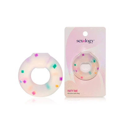 Party Time Silicone Cock Ring - Sexology