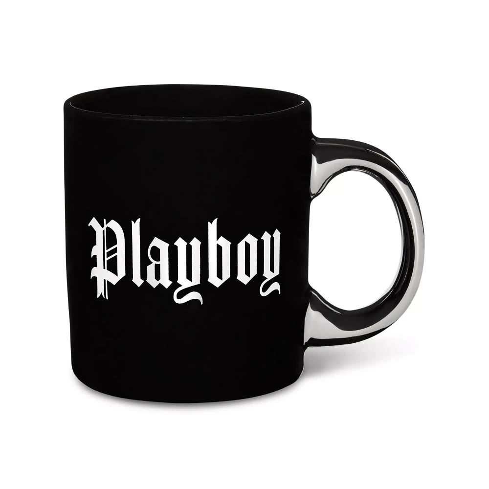 Black Playboy Gothic Print Coffee Mug - 20 oz.