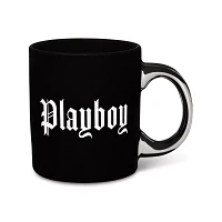Black Playboy Gothic Print Coffee Mug - 20 oz.