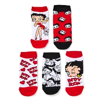 Betty Boop No Show Socks - 5 Pack