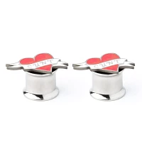 Cunt Tattoo Heart Screw Plugs