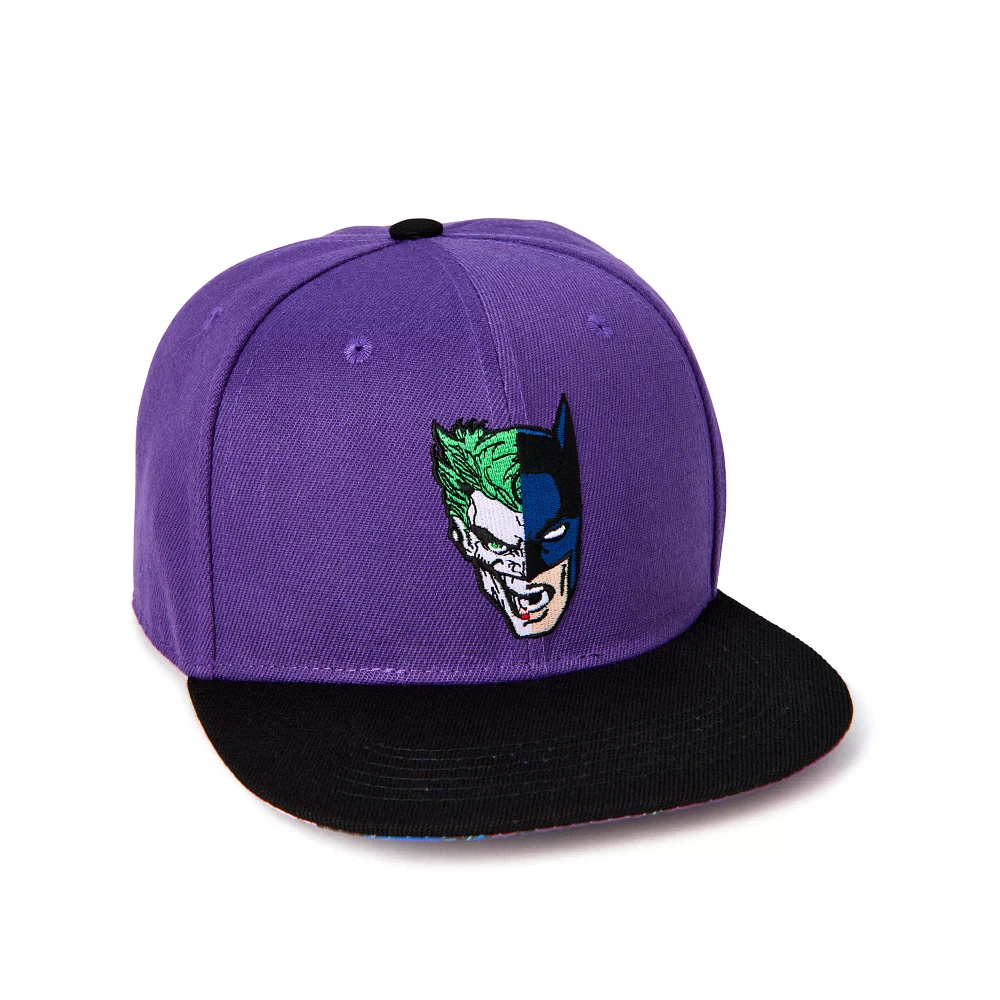 Batman and The Joker Face Split Snapback Hat