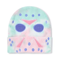 Jason Voorhees Mask Pastel Big Face Cuff Beanie Hat - Friday the 13th