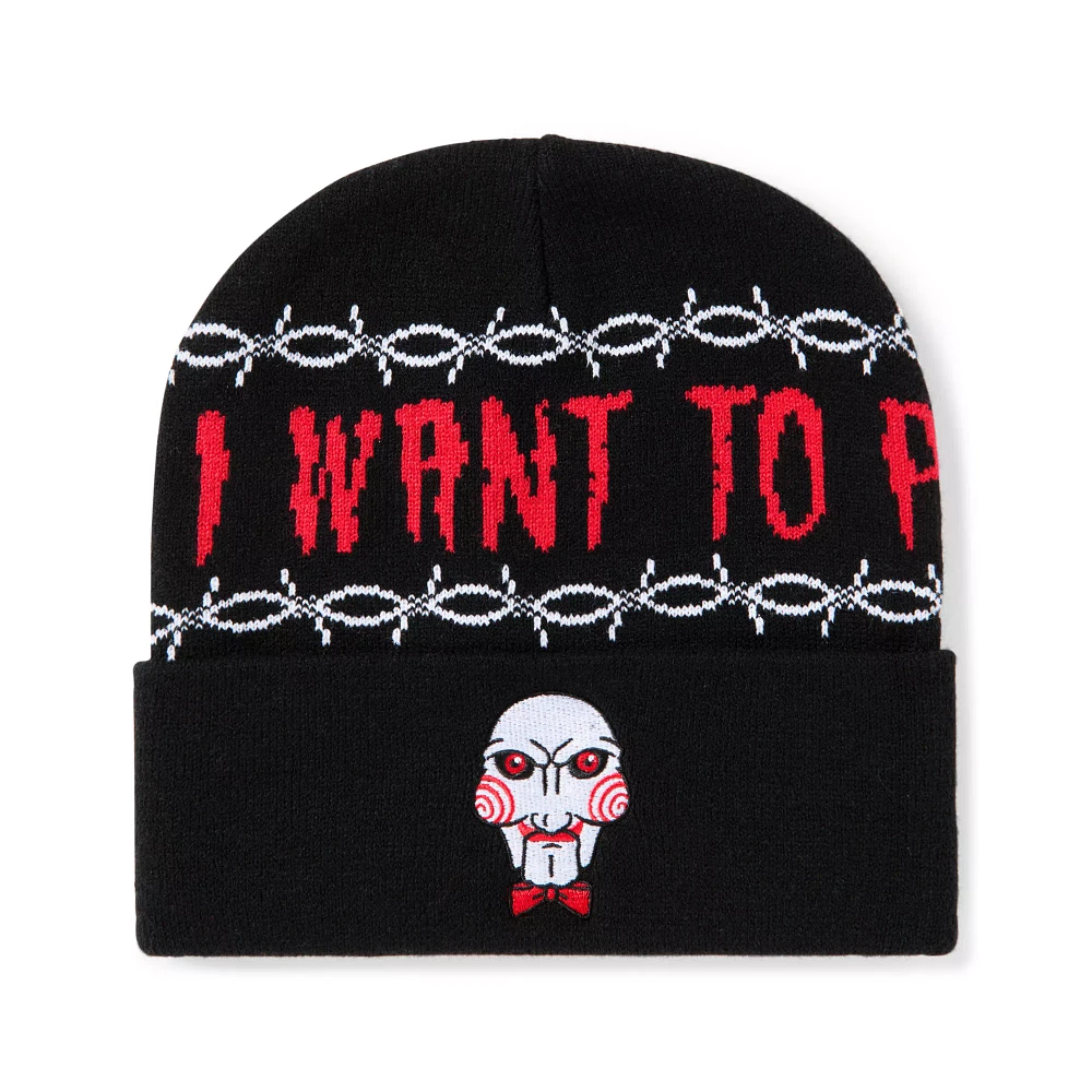Billy I Want To Play Cuff Beanie Hat - Saw