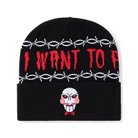 Billy I Want To Play Cuff Beanie Hat - Saw