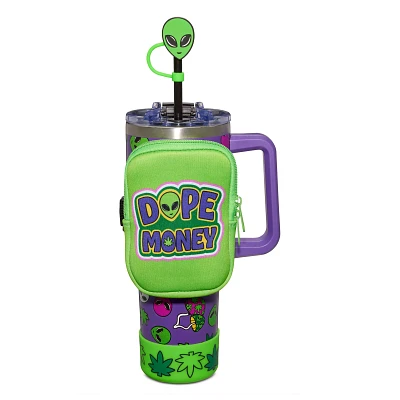 Dope Money Travel Tumbler with Straw and Accessories - 40 oz.