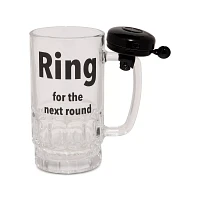 Ring for the Next Round Bell Pint Glass - 19 oz.