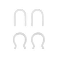 Multi-Pack Clear Bioflex Septum Retainers 2 Pair - 16 Gauge
