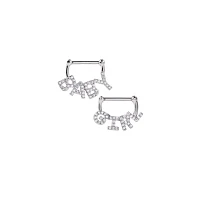 Babygirl Nipple Half Shields - 14 Gauge