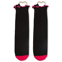 Heart Hardware Ruffle Crew Socks