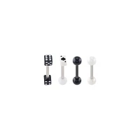 Multi-Pack Dice and Card Barbells 4 Pack - 14 Gauge