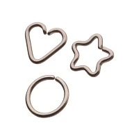 Multi-Pack Silvertone Seamless Hoop Heart and Star Earrings 3 Pack - 16 Gauge