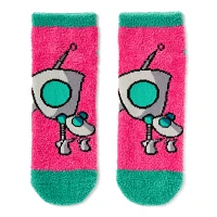 Multi-Pack Invader Zim Fuzzy No Show Socks - 3 Pack