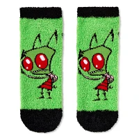 Multi-Pack Invader Zim Fuzzy No Show Socks - 3 Pack