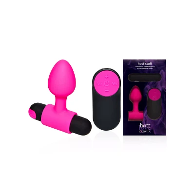 Hott Stuff Remote Control Vibrating Butt Plug - Hott Love Extreme