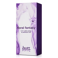 Hott Love Floral Fantasy Glass Butt Plug