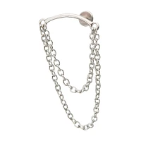 Threadless Helix Double Chain Earring - 18 Gauge