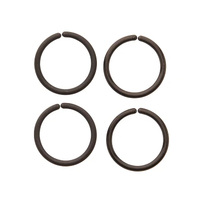 Multi-Pack Black Seamless Septum Rings 4 Pack - 16 Gauge