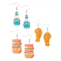 Multi-Pack Hooters Dangle Earrings - 3 Pair