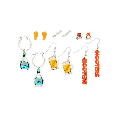 Multi-Pack Hooters Icons Assorted Earrings - 6 Pair