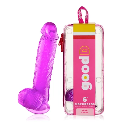 Va Va Violet Suction Cup Dildo with Balls 6 Inch – good D