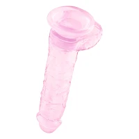 Bubble Gum Suction Cup Dildo with Balls 6 Inch – good D