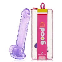 Violet Vixen Suction Cup Dildo with Balls 7 Inch – good D