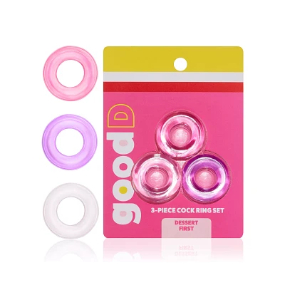 Dessert First Cock Rings 3 Pack – good D