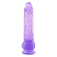 Violet Vixen Suction Cup Dildo with Balls 9 Inch – good D