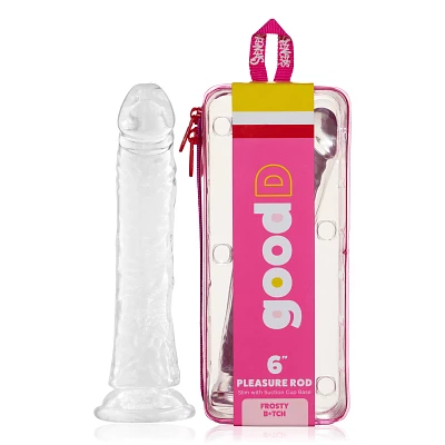 Frosty Bitch Clear Suction Cup Dildo 6 Inch – good D