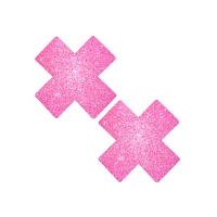 Pink Glitter X Nipple Pasties