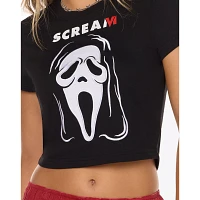 Black Ghost Face Rhinestone Baby T Shirt