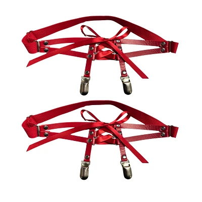 Red Corset Garter Belts