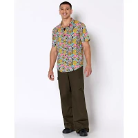 Trippy Shroom Woven Button Up Shirt