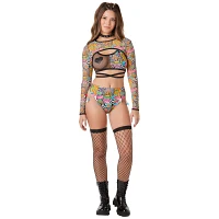 Trippy Mushroom Long Sleeve Shrug