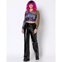 Racing Glitch Mesh Bralette