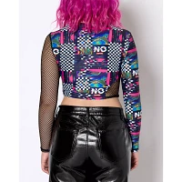 Racing Glitch Mesh Bralette