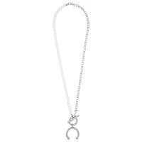 Kayla Malecc Pearl Horseshoe Necklace