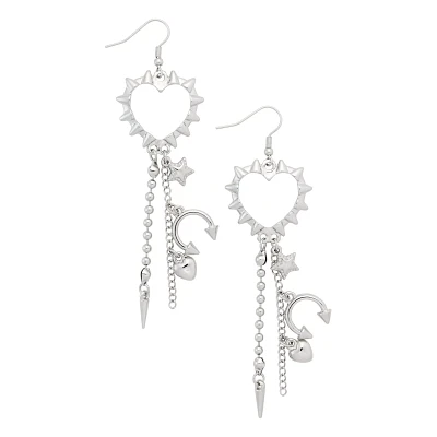 Kayla Malecc Heart Drape Dangle Earrings
