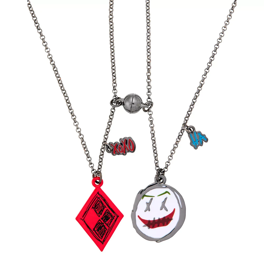Harley Quinn and Joker Besties Necklace Set