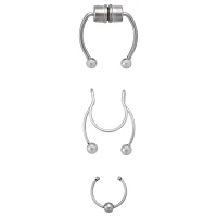 Multi-Pack Faux Septum Rings - 3 Pack