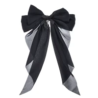 Black Skeleton Hand Hair Bow