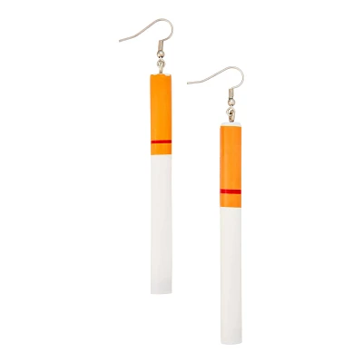 Cigarette Dangle Earrings