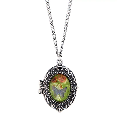Butterfly Cameo Necklace