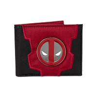 Deadpool Built-In Metal Badge Bifold Wallet